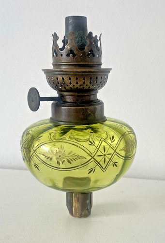 Lampe toupie piano - piano, verte