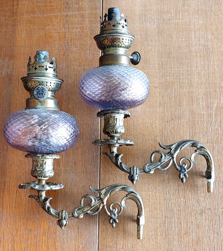 Paire lampe petrole - paire, de